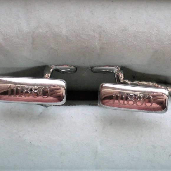 NEW In Box Designer Ravi Ratan Sterling Silver 925 Scorpio Cufflinks 13.7 grams - Picture 6 of 7